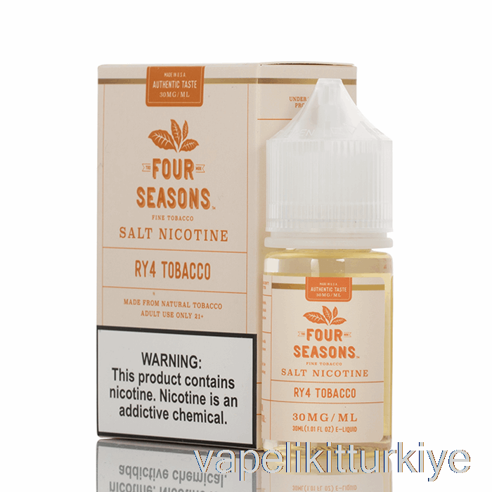 Vape Türkiye Ry4 Tütün Tuzu - Dört Mevsim - 30ml 30mg